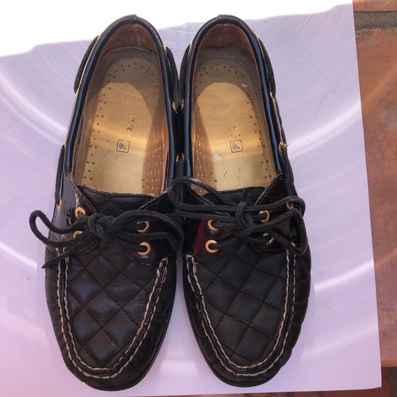Sperry Quilted Mocassins Loafers Shoes Black Size 8 - Picture 13 of 16